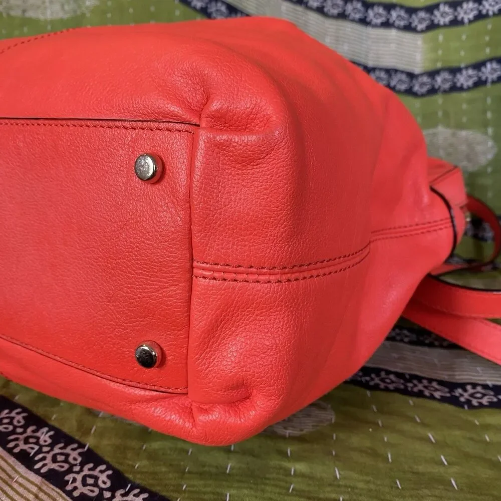 Kate Spade Flame Red Five Points Camille Large Crossbody/ Shoulder Bag